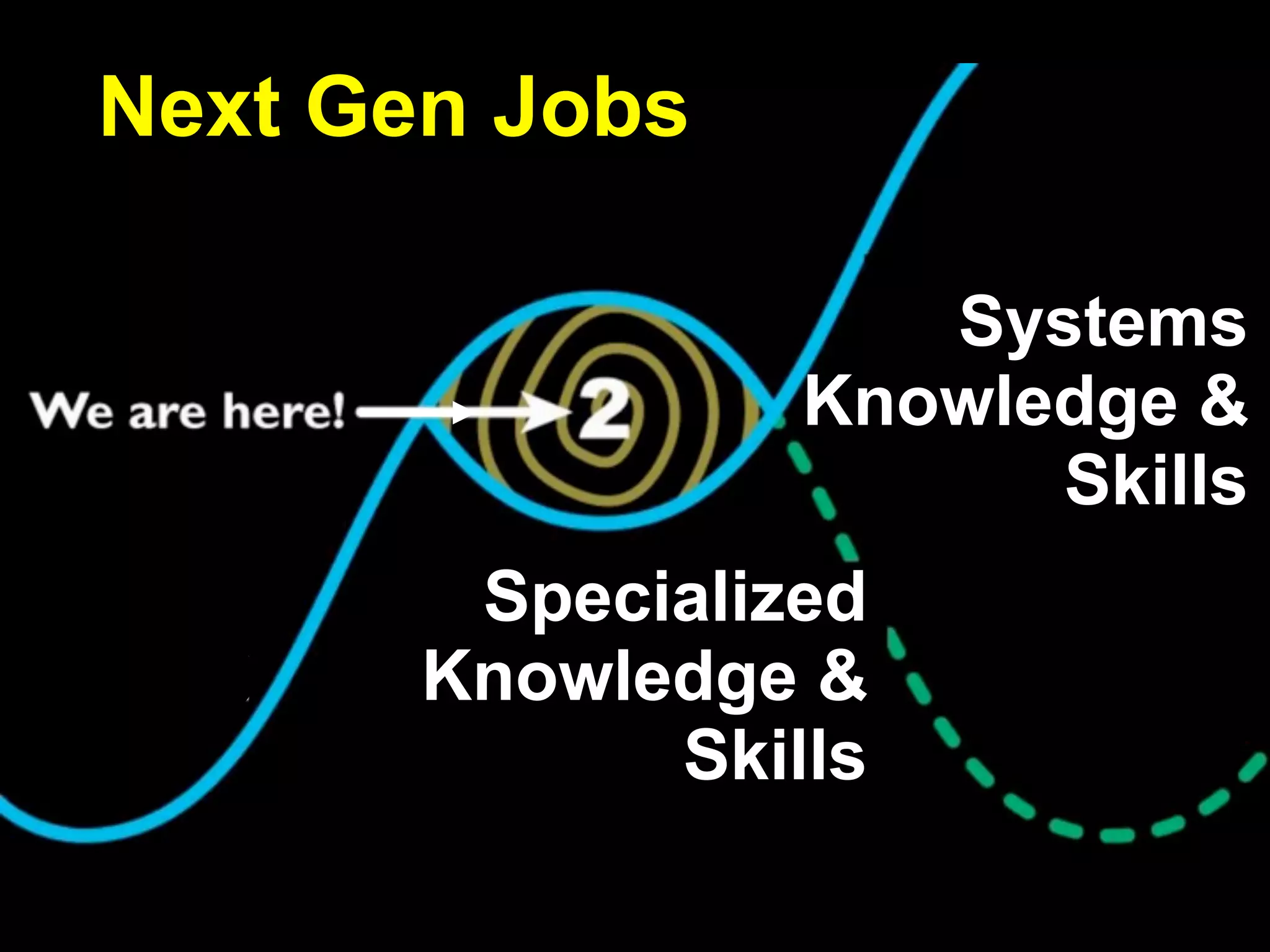Specialized
Knowledge &
Skills
Systems
Knowledge &
Skills
Next Gen Jobs
 