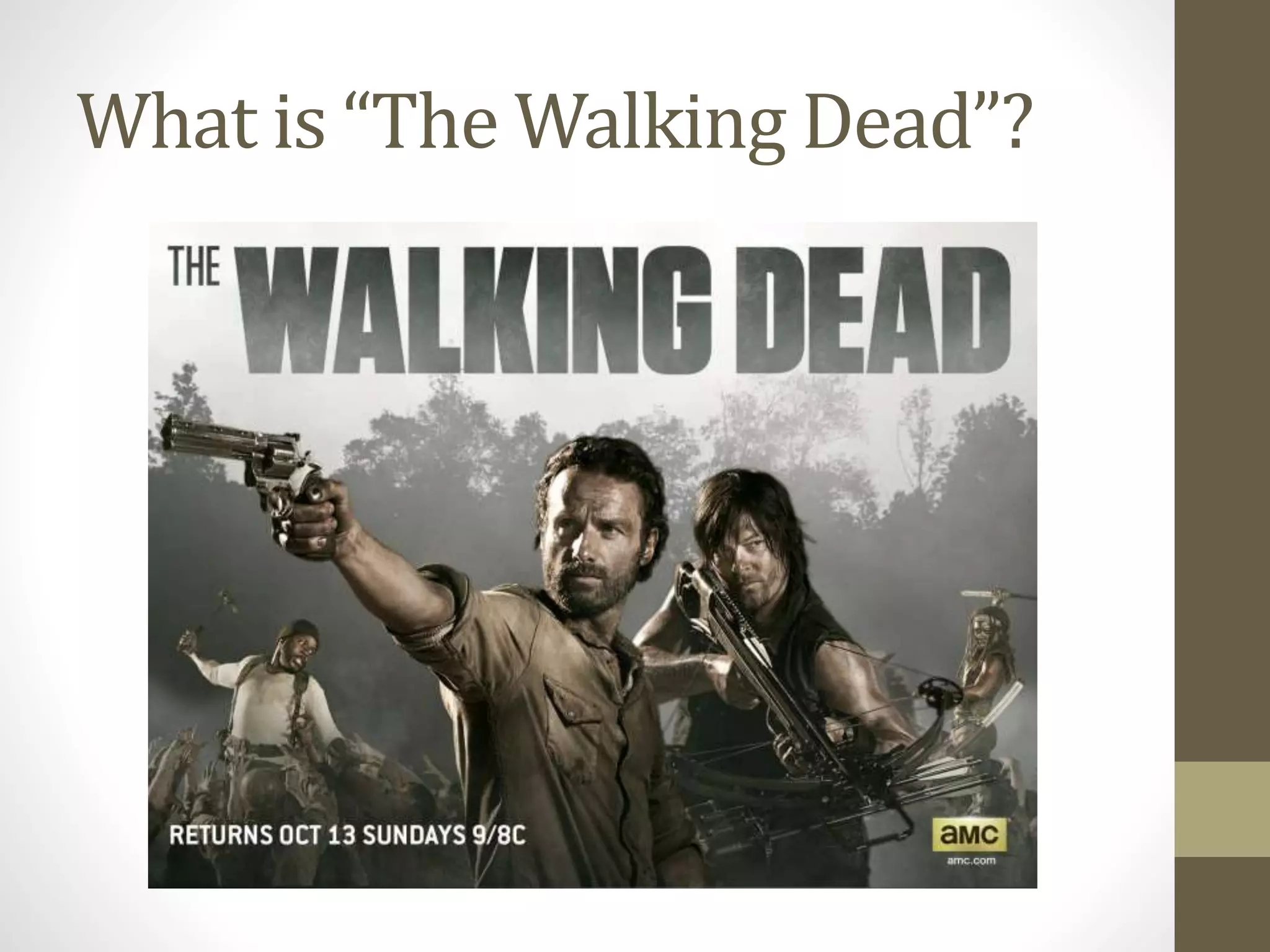 What is “The Walking Dead”?
 