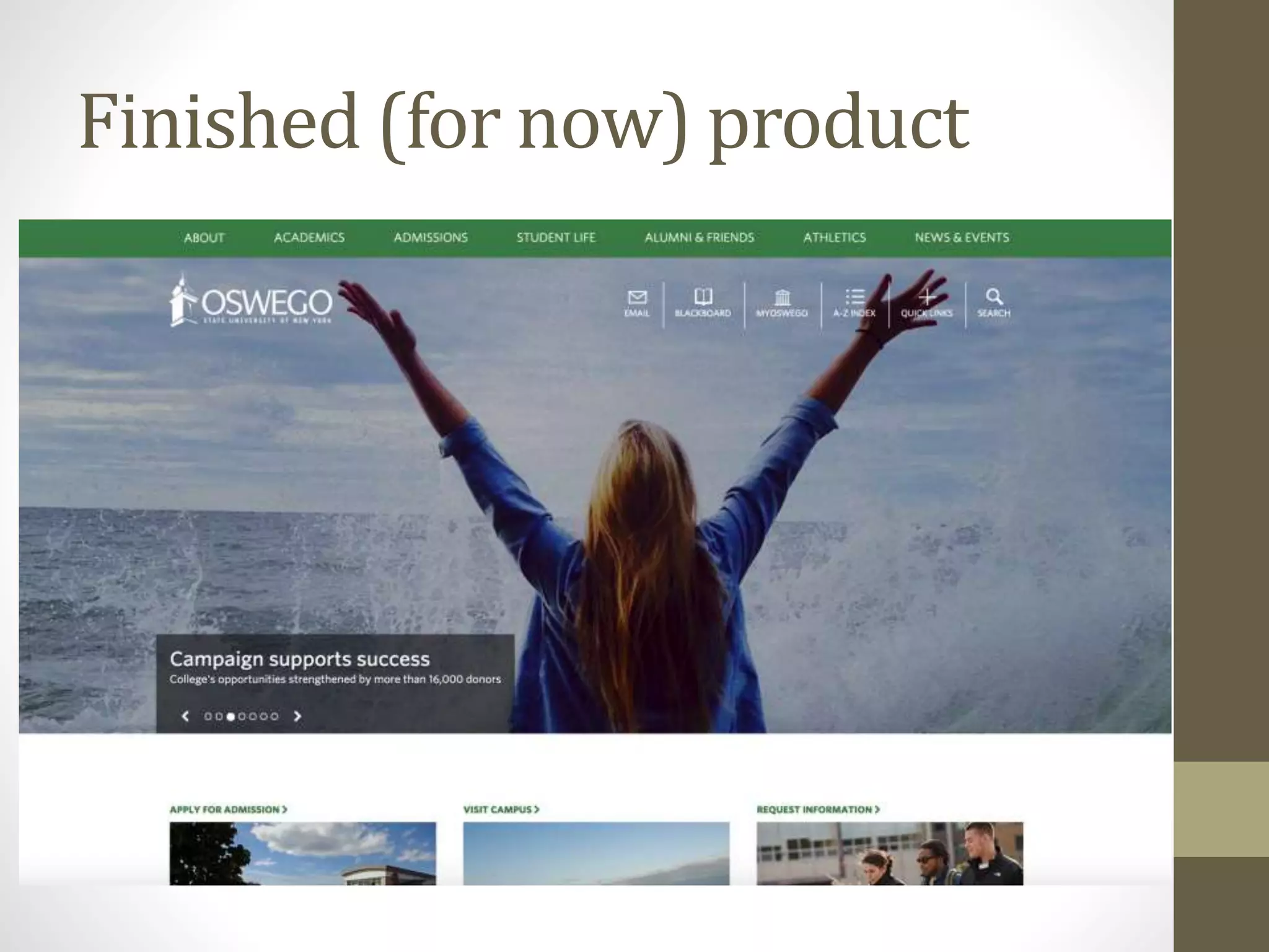 Finished (for now) product
 