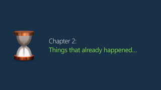 Chapter 2:
Things that already happened…
⏳
 