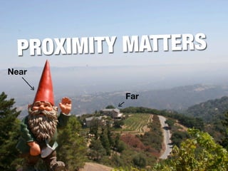 PROXIMITY MATTERS
Near

          Far
 