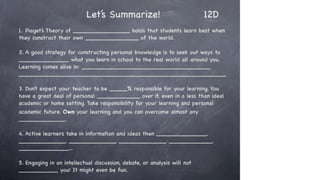 Study Skills Classroom Slides