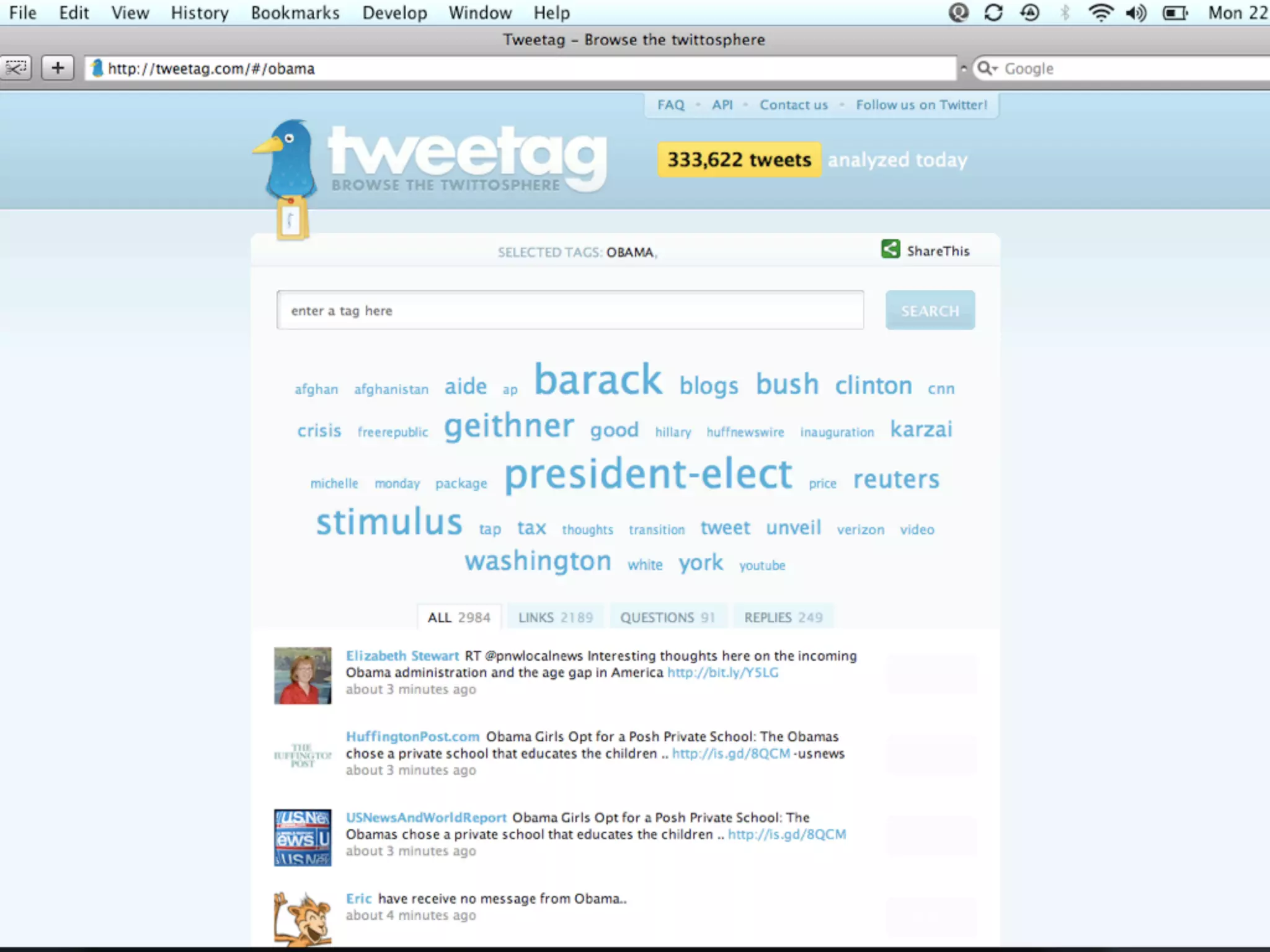 Tweetag Browse The Twittosphere