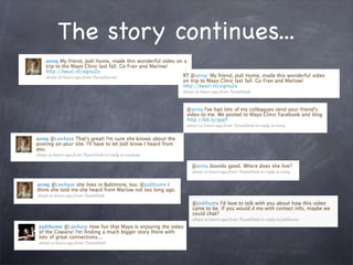 The story continues...
 