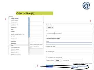 Créer un filtre (2)
1
2
3