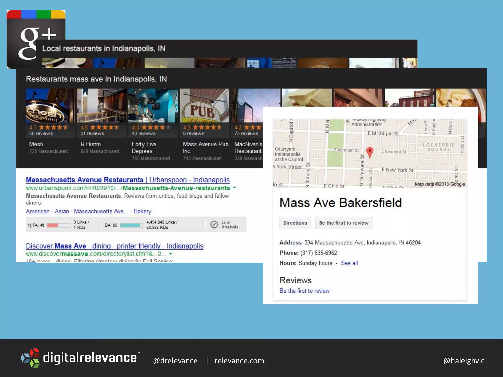 @drelevance | relevance.com @haleighvic
 