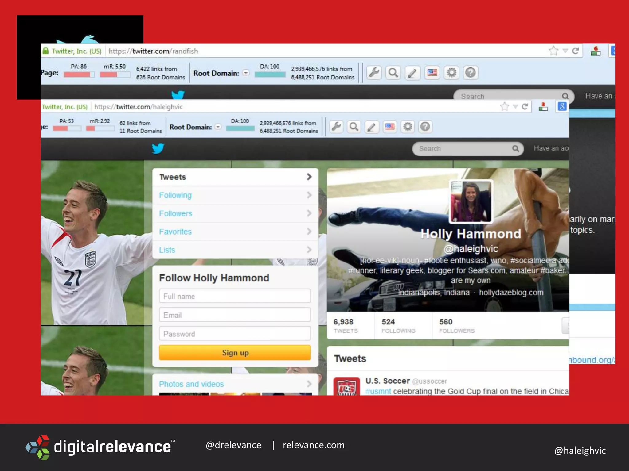 @drelevance | relevance.com
@haleighvic
 