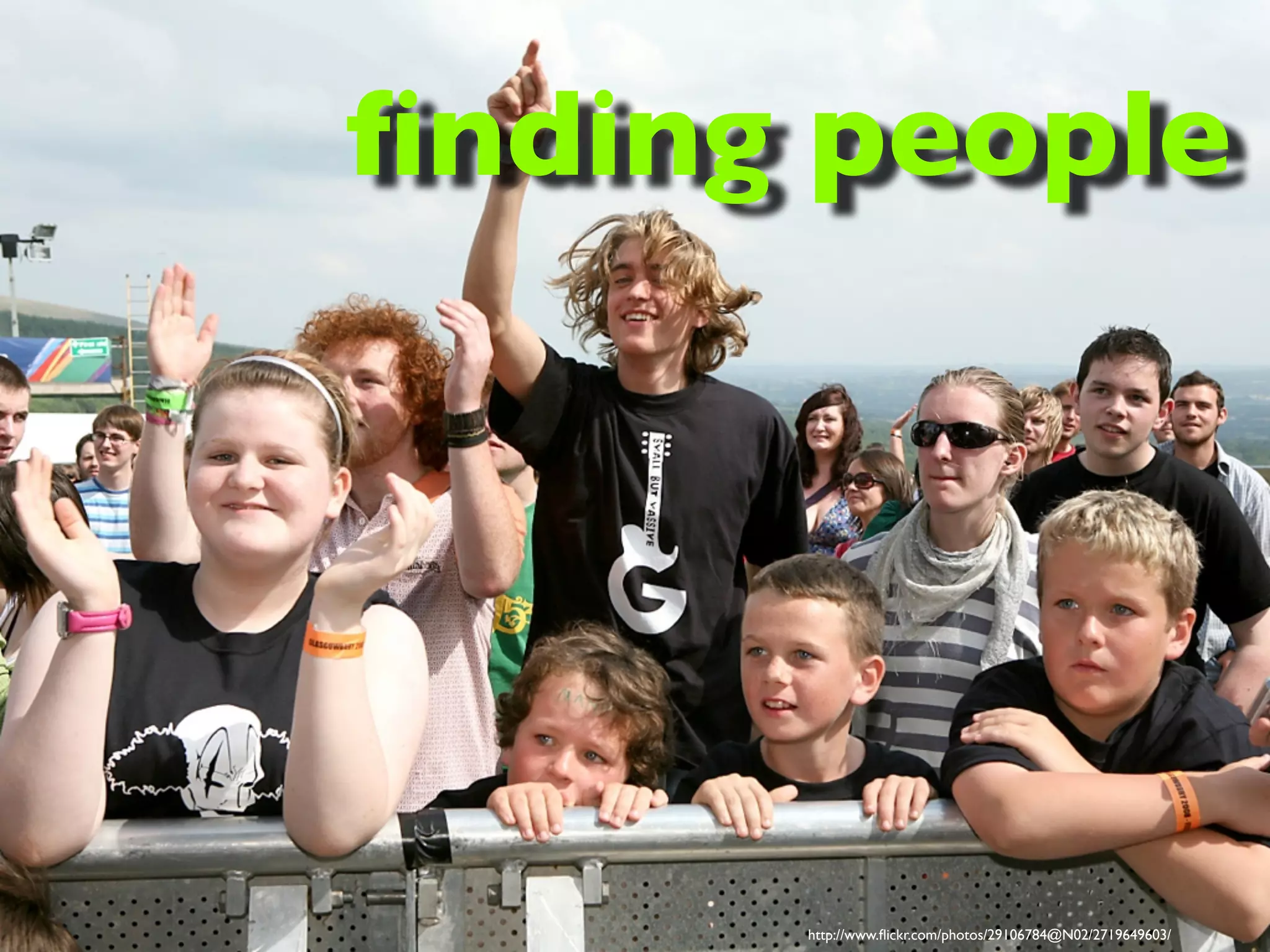 http://www.flickr.com/photos/29106784@N02/2719649603/
finding people
 