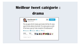 Meilleur tweet catégorie :
drama
 