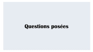 Questions posées
 