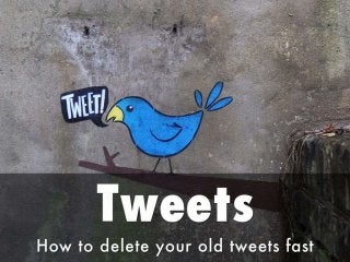 Tweets - How to Delete your Old Tweets Fast