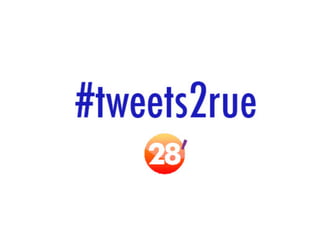 Les #Tweets2rue postés sur les réseaux sociaux
