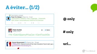 A éviter… (1/2)
@ only
# only
url...
 