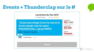Events + Thunderclap sur le #
 