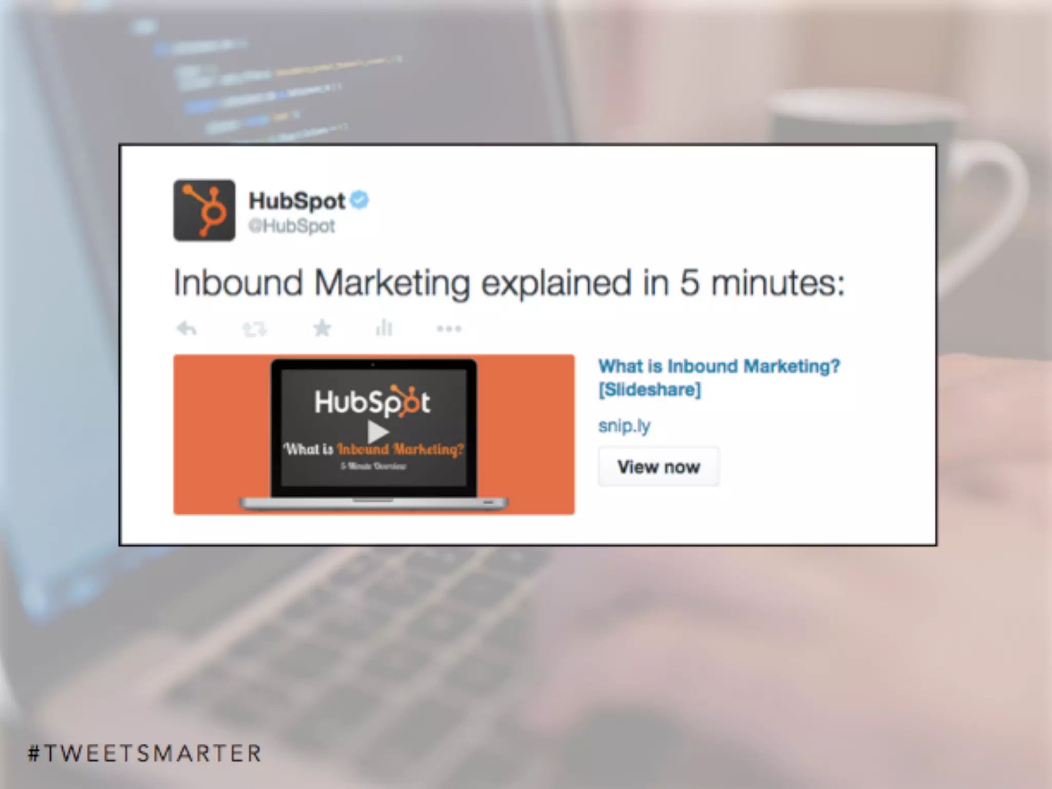 # T W E E T S M A R T E R
 