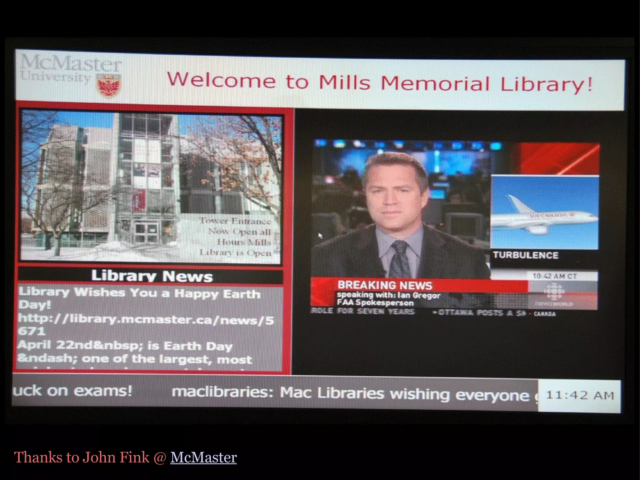 Thanks to John Fink @ McMaster