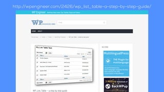 http://wpengineer.com/2426/wp_list_table-a-step-by-step-guide/
 