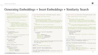 17
PROPRIETARY
Twelve Labs and Milvus
Generating Embeddings + Insert Embeddings + Similarity Search
 