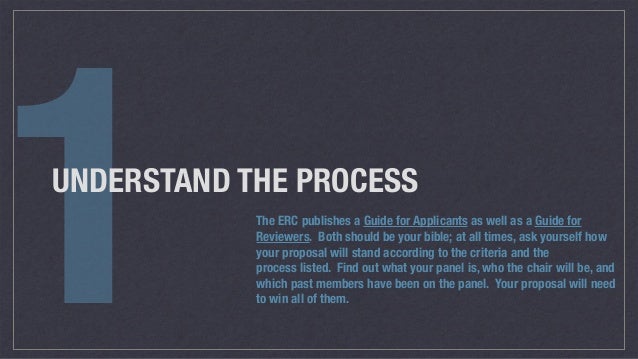 Twelve Tips On How To Prepare An Erc Grant Proposal