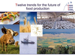 T welve trends for the future of food production 