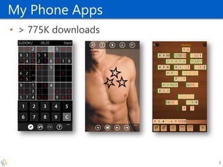 My Phone Apps 
•> 775K downloads 
3  