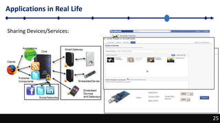 25
Applications in Real Life
25
Sharing Devices/Services:
 
