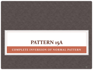 133
PATTERN 15A
COMPLETE INVERSION OF NORMAL PATTERN
 