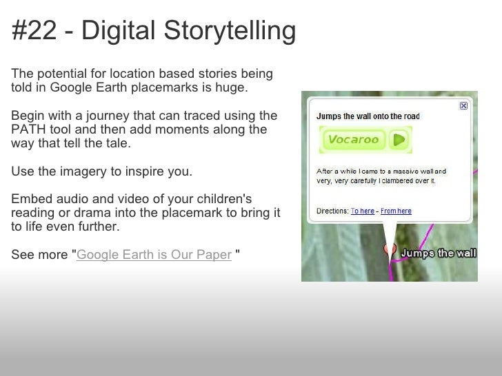 TwentyThree Interesting Ways* to use Google Earth in the Classroom