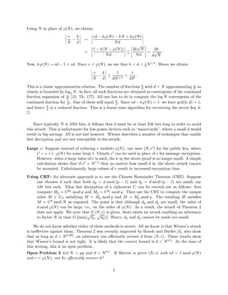 Twenty years of attacks on the rsa cryptosystem | PDF