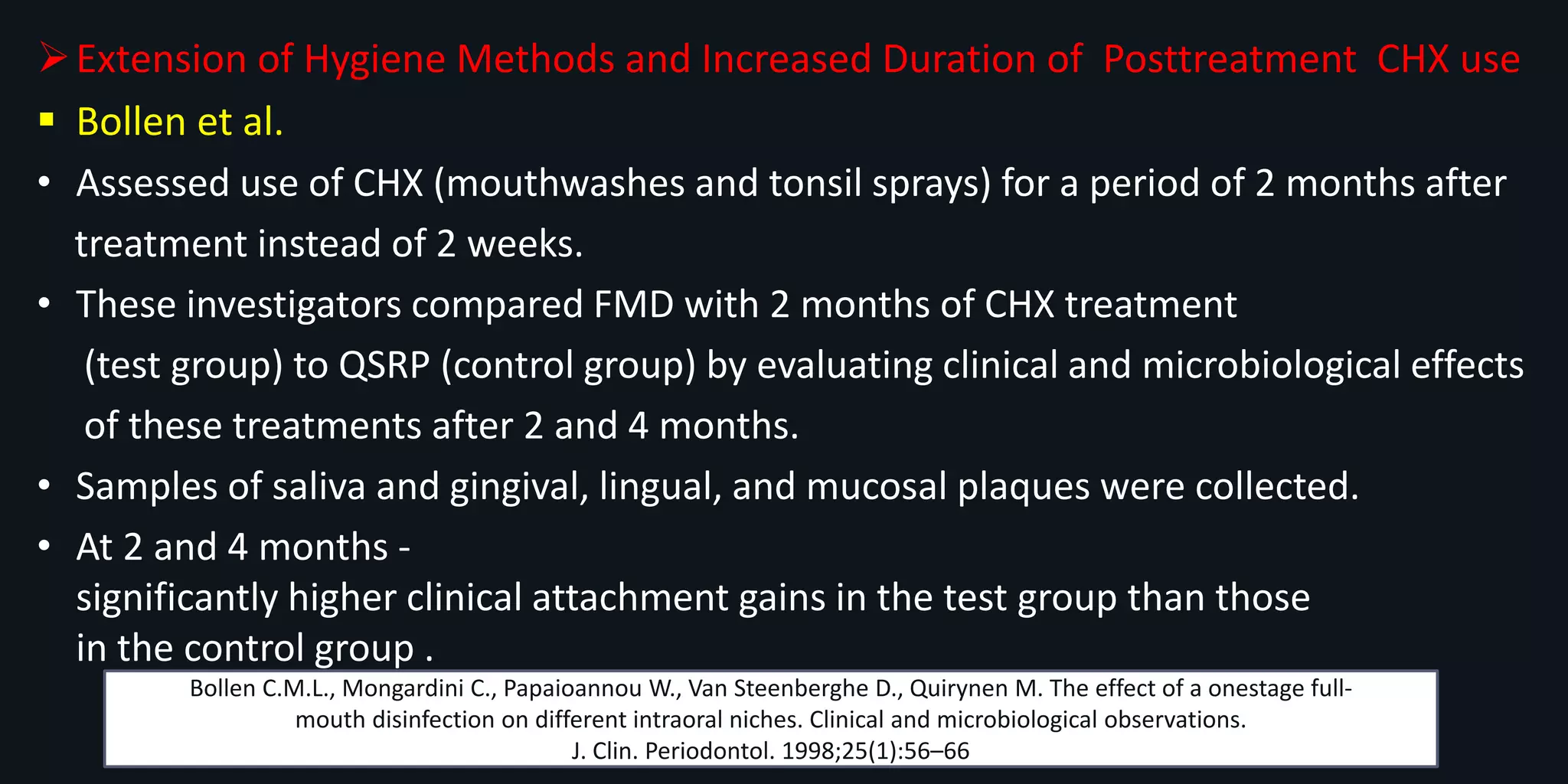 Twenty years of full mouth disinfection | PPTX