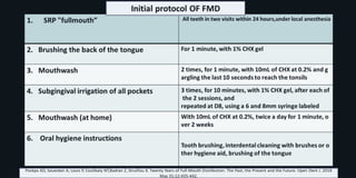 Fmd Code Twenty years of full mouth disinfection | PPTX