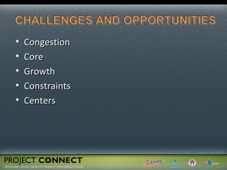 Congestion Core Growth Constraints Centers 