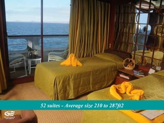 52 suites - Average size 210 to 287ft2
 