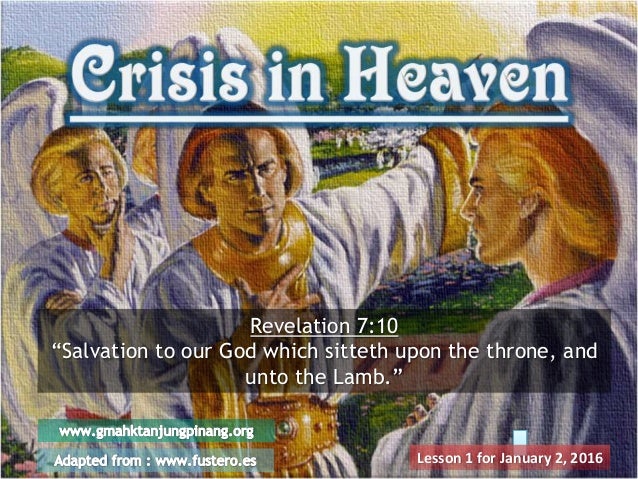 Sabbath school lesson 1, 1st quarter of 2016