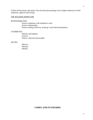 Cwip Notes Format Twi cswip welding inspection notes and questions | PDF