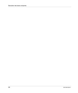 Description des bases compactes

120

35013236 06/2011

 