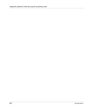 Diagnostic système à l’aide des voyants du panneau avant

226

35013236 06/2011

 