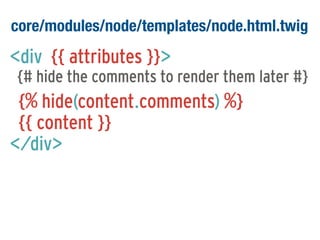 core/modules/node/templates/node.html.twig

<div {{ attributes }}>
{# hide the comments to render them later #}

{% hide(content.comments) %}
{{ content }}
</div>

 