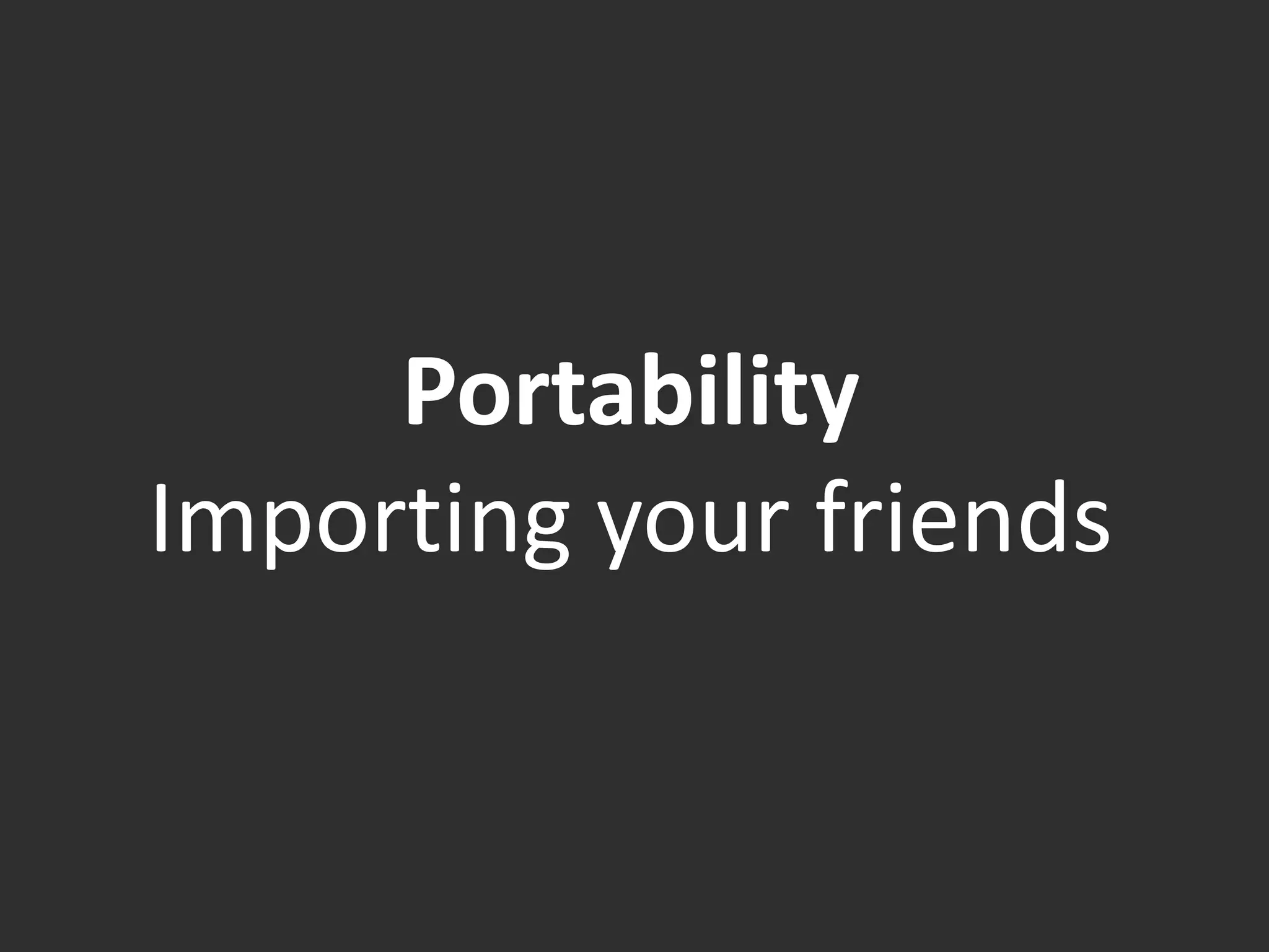 Experiments in Data Portability 2