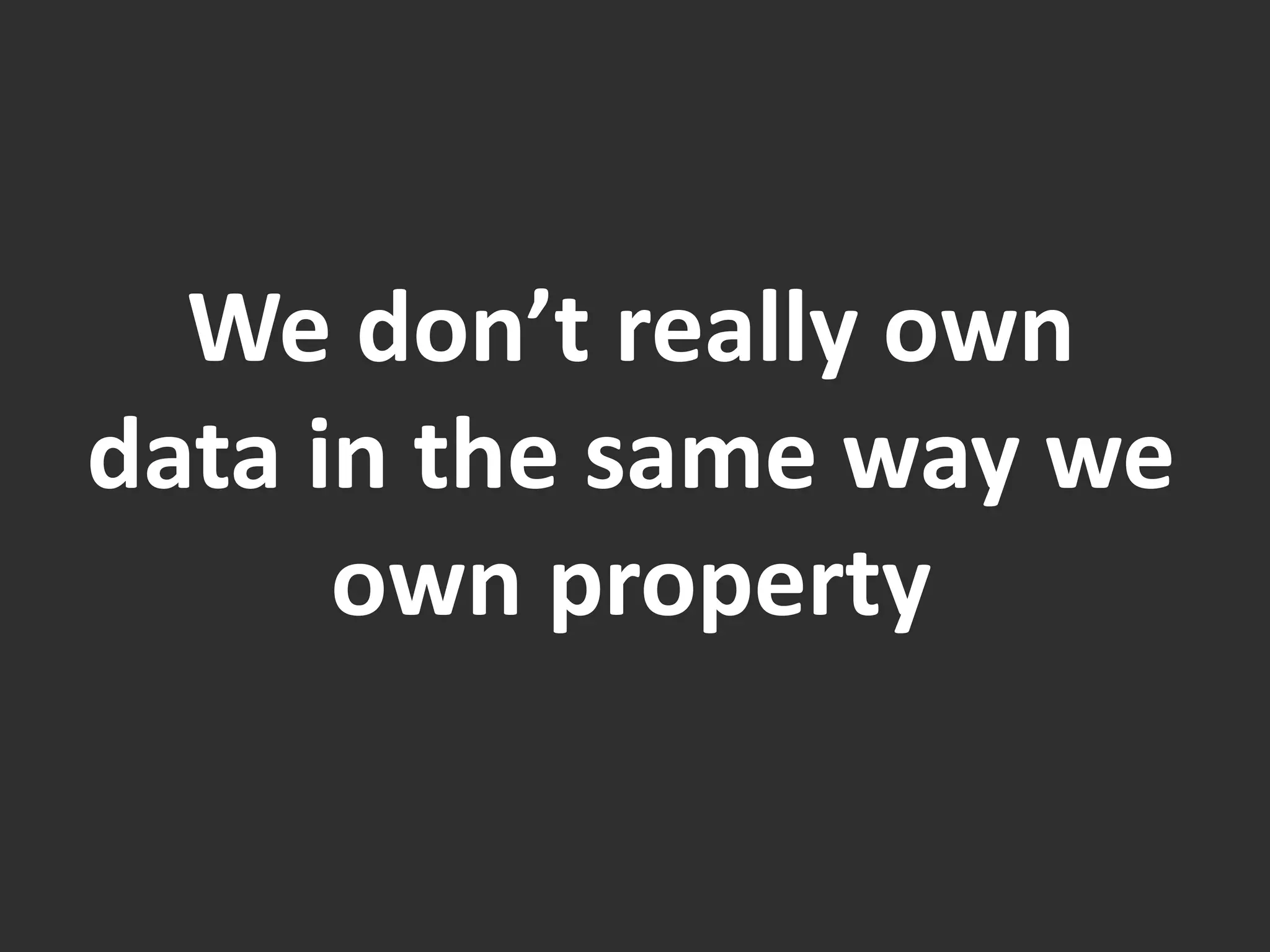 Experiments in Data Portability 2