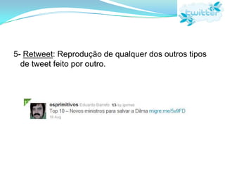 3- Autopromoção: Disseminar algo criado. No jornalismo é comum usar para divulgar suas próprias reportagens.