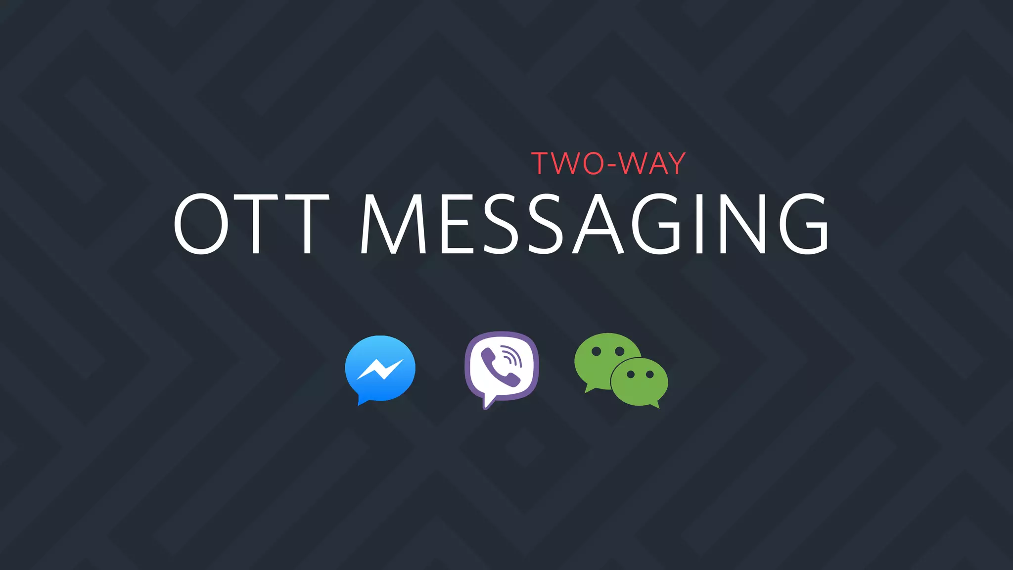 OTT MESSAGING
TWO-WAY
 