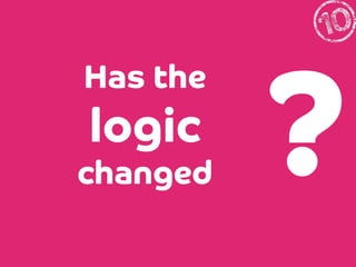 Has the

logic
changed

?

 