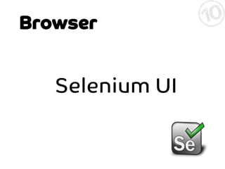 Browser

Selenium UI

 