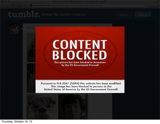 Thursday, October 18, 12
 