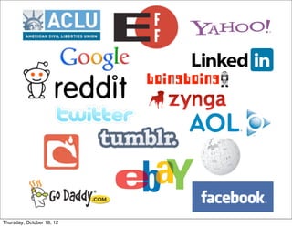 Thursday, October 18, 12
 