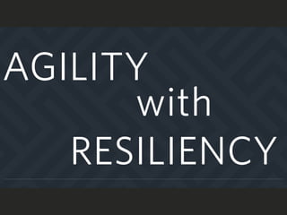 AGILITY
with
RESILIENCY
 