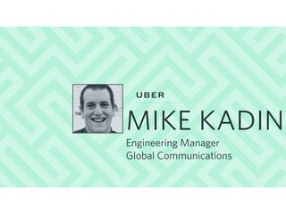 MIKE KADIN
Engineering Manager
Global Communications
 