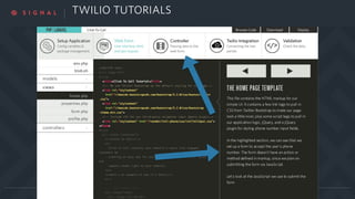 TWILIO TUTORIALS
 