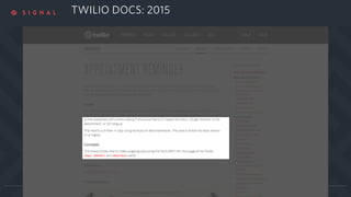 TWILIO DOCS: 2015TWILIO DOCS: 2015
 